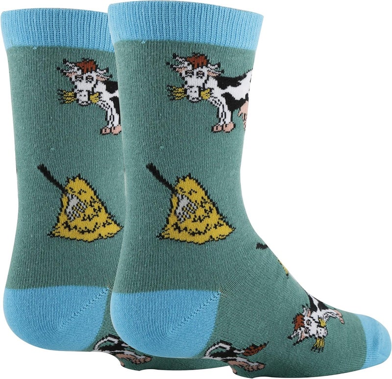 ooohyeah Kid's Novelty Cute Animals Crew Socks, Funny Crazy Silly Cool Casual Dress Socks for Boy and Girl, Size 1-5 - Image 2